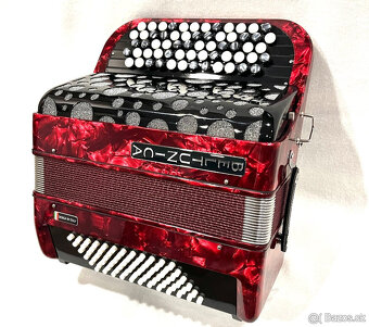 Predám nový akordeón Beltunica- chromaticky B Griff -72 BASO - 6