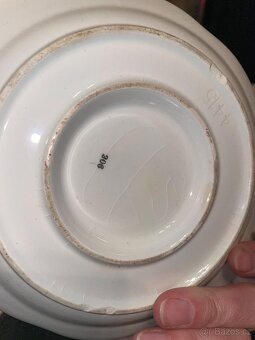 Stará porcelánová slánka a omáčník - 6