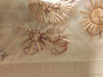 vánoční ozdoby slaměné balíček 14 ks 70,- Kč - 6