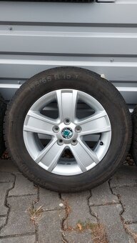 Alu kola 5x112 r15 originál Škoda Octavia II - 6