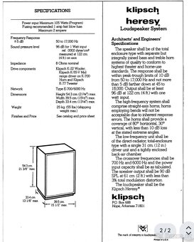Klipsch Heresy E - 6