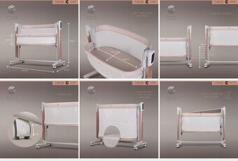 CAVOE COQ dětská postýlka 4v1 – nová - 6