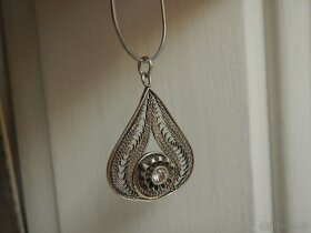 přívešek slza filigrán - 6