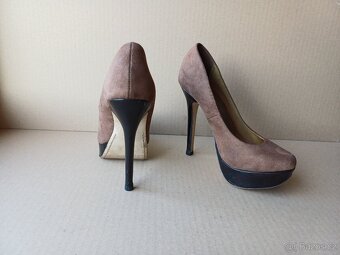 Hnědé lodičky na platformě vel.37 - 6
