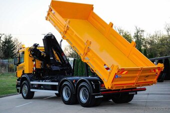 SCANIA P380 6X4 SKLÁPĚČ / VYKLÁPĚČ + HYDRAULICKÁ RUKA EURO4 - 6