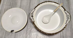 Porcelánový ohřívač jídla / mísa na polévku - 6