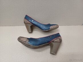 Modro hnědé lodičky vel.40 - 6