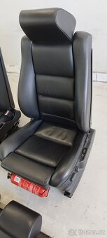 Bmw e34 M5 TOURING kozene predne + zadne sedacky - 6