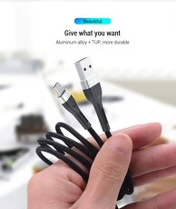 Kabel USB C, nový kvalitní opletený 2m - 6
