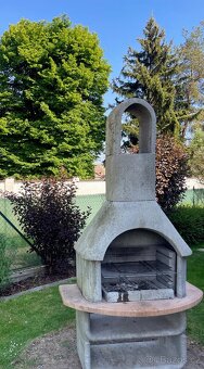 Zahradní betonový krb+ gril - 6