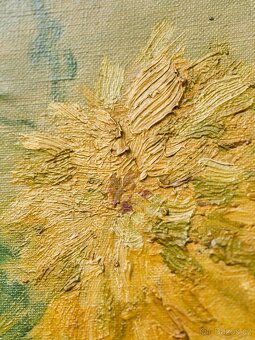 Velký obraz s květinovým zátiším, signováno - 6