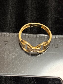 Zlatý dámský prsten 14 kt. 585 váha 2,11 g zlato - 6