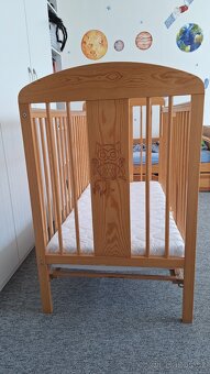 Dětská postýlka TOMI XIX, vyndávavací příčky, stahovací bok - 6