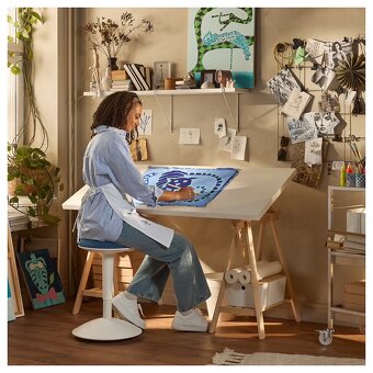 Psací polohovací stůl IKEA- dobrý stav, spěchá - 6