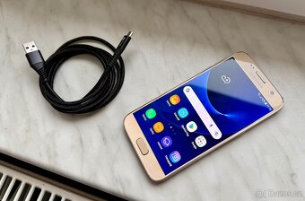 Samsung Galaxy S7 32gb/4gb Ram zlatý-krásný stav. - 6