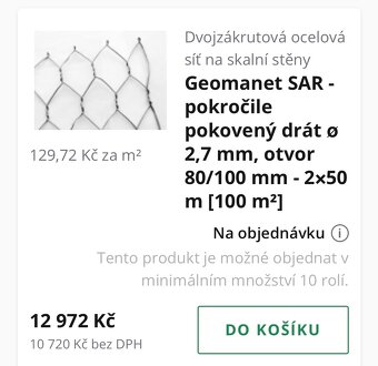 Pletivo-pozinkované -ocelová geosít na skalní stěny - 6