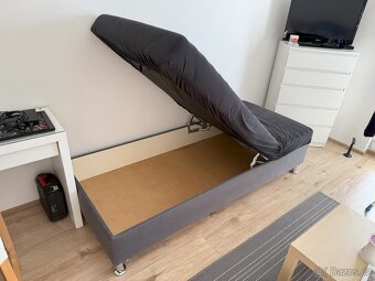 Válenda s úložným prostorem a polohovací matrací š.90cm - 6