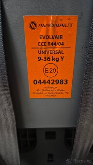 Autosedačka Avionaut Evolvair 9-36 kg - 6