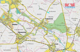 Prodej pozemku k bydlení a pole, 4505 m², Dvakačovice - 6
