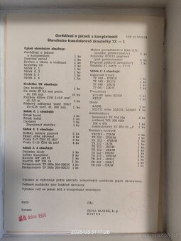 Stavebnice zkoušečky TZ1 - 6