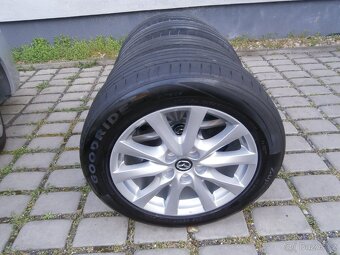 letní alu kola 5 x 114.3 225 55 17 originál mazda - 6
