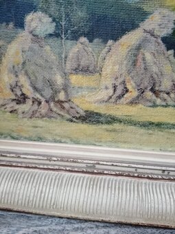 OBRAZ ORIGINÁL „SNOPY NA POLI“ AUTOR E. HORÁK 1951 - 6