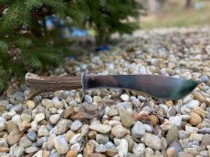 Ručně vyrobené lovecké nože, střenka z pravého paroží - 6