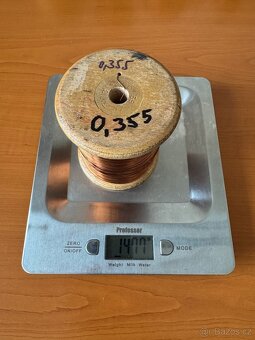Měděný drát - různé průměry (0,12 až 1,8 mm) - 6