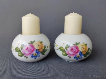 Krásný porcelánový svícení RHA Německo kooperace Reichenbach - 6