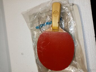 Retro ping pong pálka nepoužitá a míčky - 6