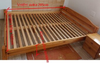 Postel + noční stolík 2ks - 6