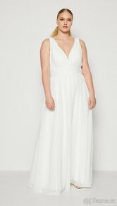 Nové svatební šaty vel. XXL (50/52) - 6