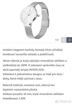 Nové hodinky Pomeek silver diamond - 6