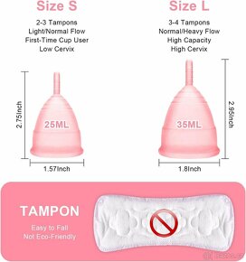 Sada menstruačních kalíšků (vel.S a L) s příslušenstvím NOVÉ - 6