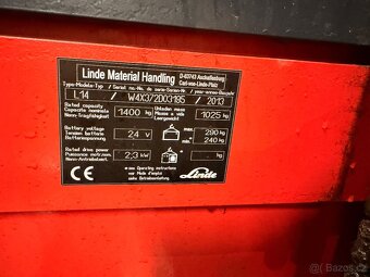 Elektrický vysokozdvižný  vozík Linde L14 za 39.999Kč - 6