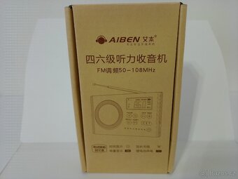 AIBEN Mini přenosné rádio digitální FM reproduktor - 6
