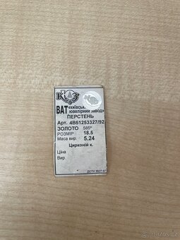 Zlatý prsten 585 - 6