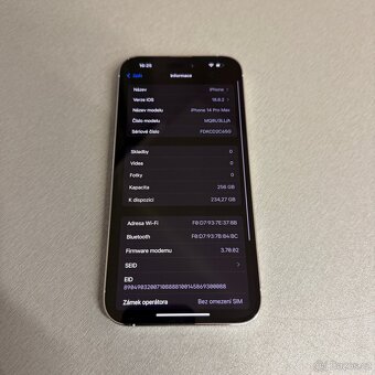 iPhone 14 Pro Max 256GB silver, pěkný stav, 12 měsíců záruka - 6