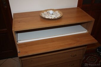 PC stolek + předsíňová stěna + botník + taburet jako nový - 6