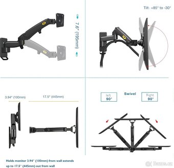 Nástěnný držák monitoru (17"-27") - 6