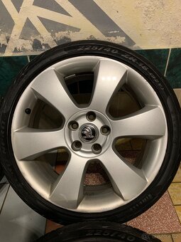 Alu kola Škoda R18 5X112 LETNÍ PNEU 225/40 R18 LUNA - 6