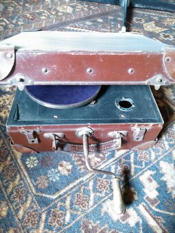 Krásný starožitný dekorační gramofon - 6