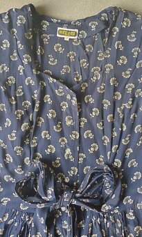 Letní šaty dlouhé kytičkované s rukávkem - 6