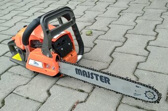 Motorová pila 5,7HP 2x řetěz 2x lišta startér olej - 6