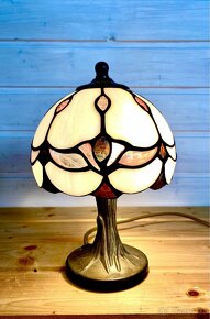Stará malá Tiffany lampa, rozměry 27 x 15 cm - 6
