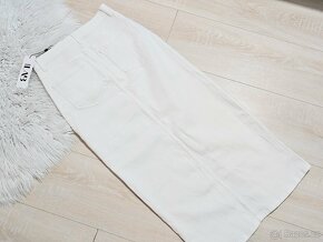 Džínová sukně bílá maxi sukně answear lab - 6