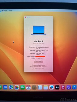 Apple MacBook 2017 - 12" retina, i5 1,3 GHz, 8GB, 500GB SSD - 6