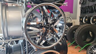 NOVÁ CHROM alu kola 5x112 R18 5x114,3 disky VW Škoda MB Audi - 6