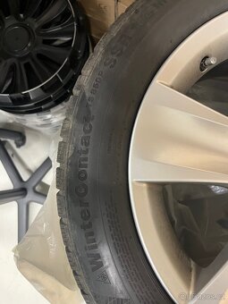 Alu Disky(sada) a zimni pneu BMW 5 225/55/17H continental - 6