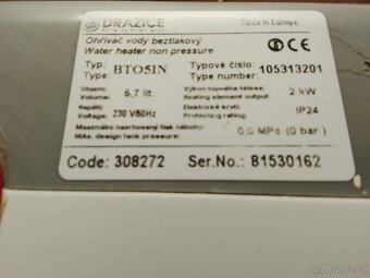 Průtokový ohrivac - 6